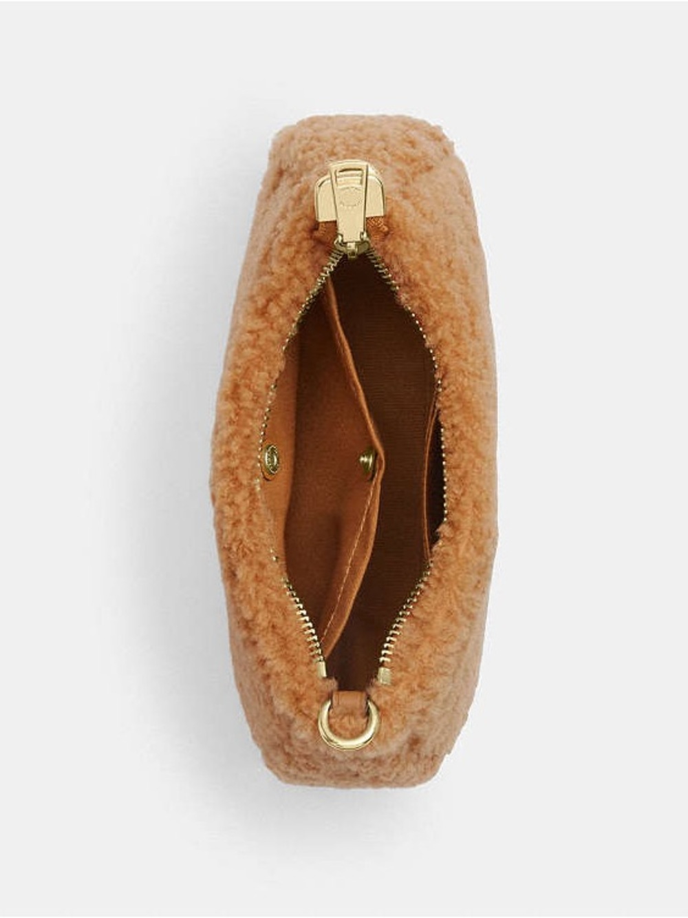 Coach Teri Mini Crossbody Bag In Shearling NWT - Picture 12 of 14